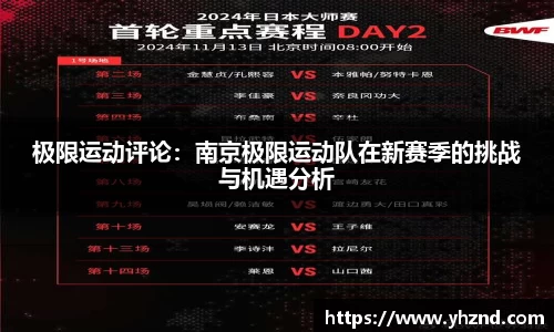 极限运动评论：南京极限运动队在新赛季的挑战与机遇分析